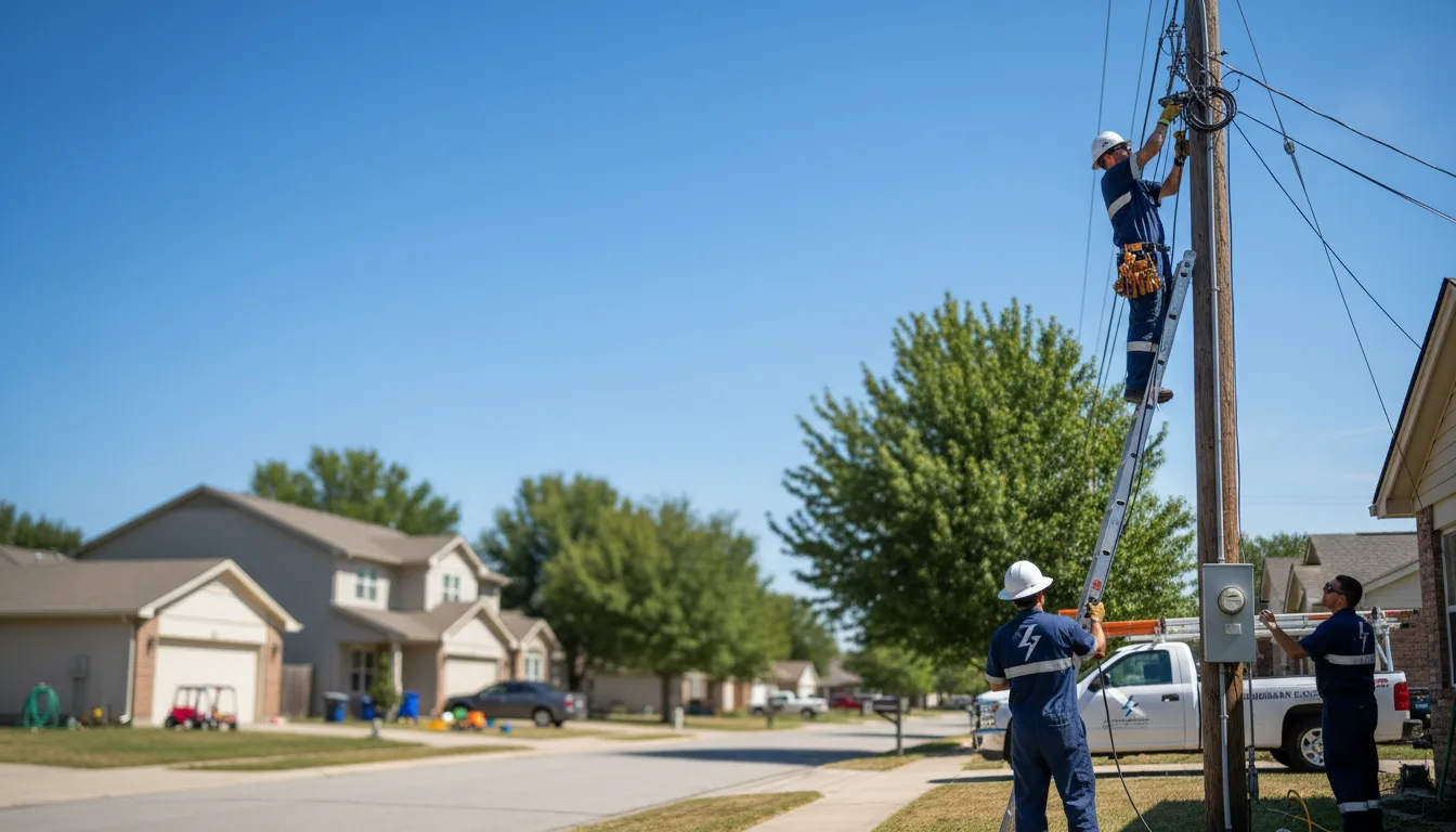 Residential electrician providing installation services in Eureka, SD